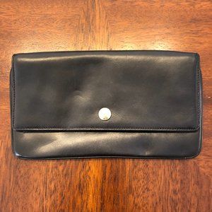 DKNY Black Leather Clutch